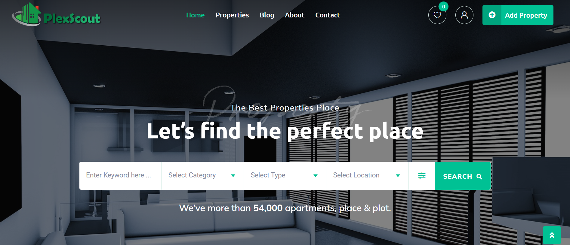 Plexscout Real Estate Website