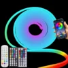 RGB LED Neon Light 6x12mm Flexible Strip Waterproof Silicone Lights Wifi Smart Remote Control Dimmable Decoration