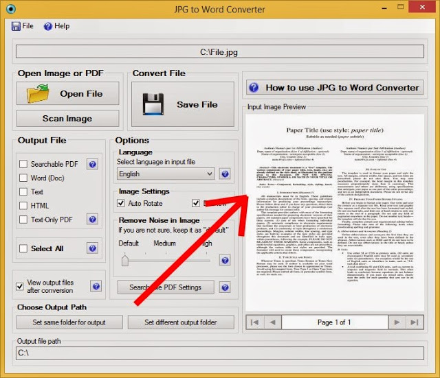 How to Convert JPG Files to Word Files