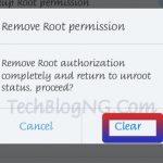 remove Android root permission