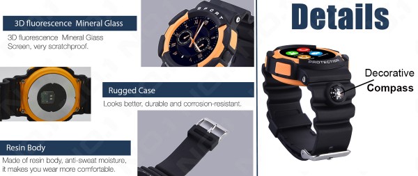 NO.1 A10 Rugged Outdoor Sports Smartwatch