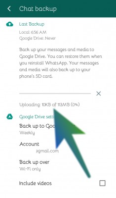 Backup Whatsapp Chats & Medias