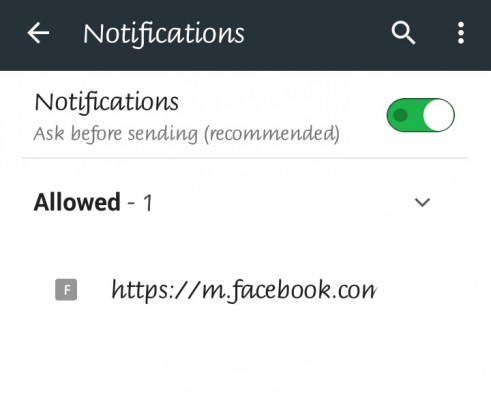 stop notifications on chrome