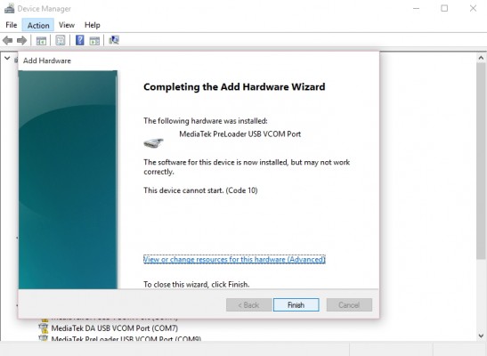 mediatek da usb vcom drivers windows 7