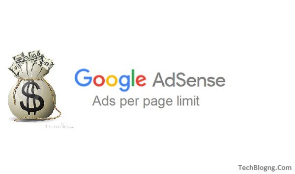 google adsense ads per page
