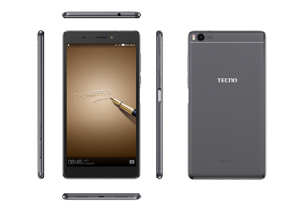 Tecno Phone Pad 3 front and back view