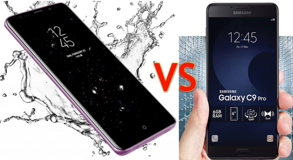 Galaxy s9 plus vs Galaxy C9 pro - techblogng