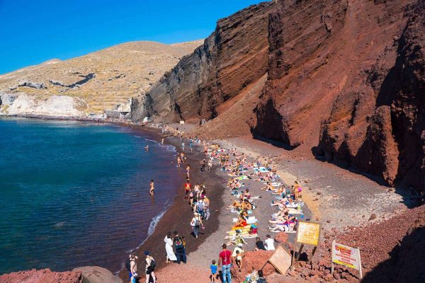 red beach santorini