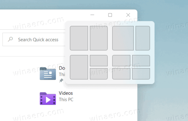 Windows 11 Snap layouts