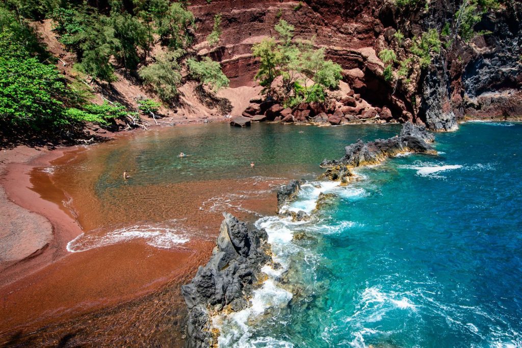 Red Sand Beach in Maui