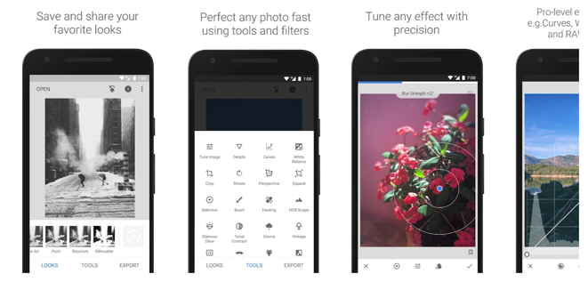 Snapseed - mobile photo editing apps