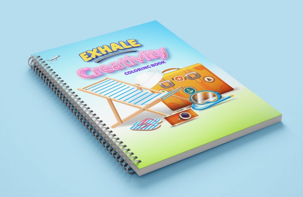 Exhale Creativity Coloring Book for Adults - Spiral Bound Version