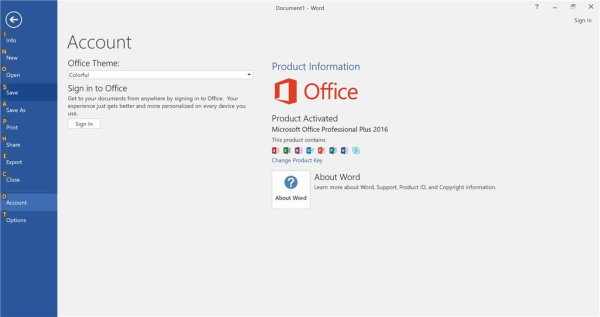 activate microsoft office 2016 for free