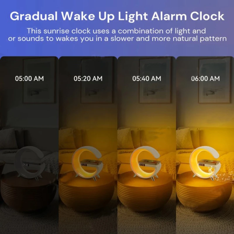 Bluetooth Speaker Led Alarm Clock