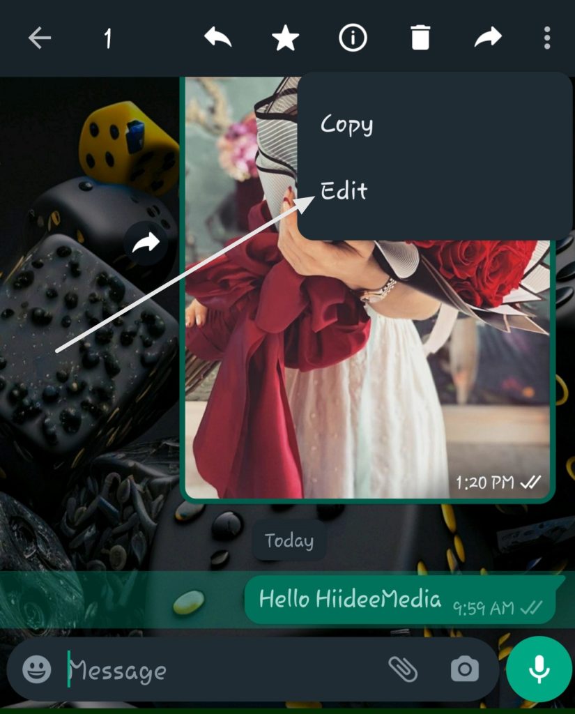 how to edit whatsapp messages