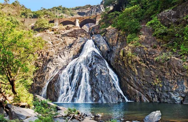 Dudhsagar Waterfalls in Goa, India