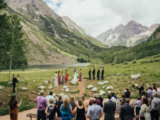 Maroon Bells wedding venue in Colorado
