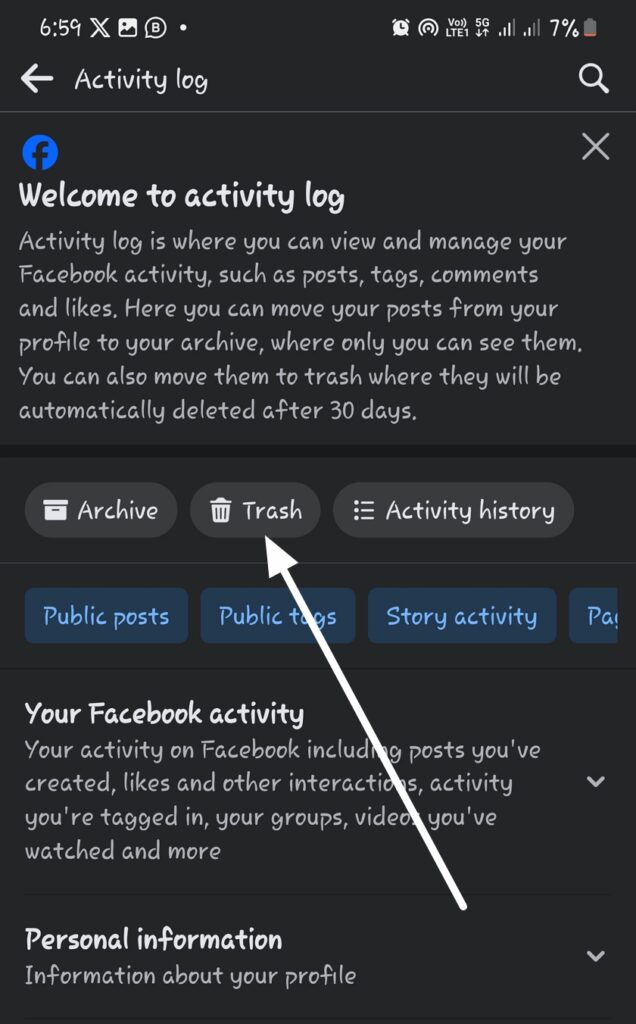 How to Restore Deleted Facebook Posts from Trash (Mobile App Users)