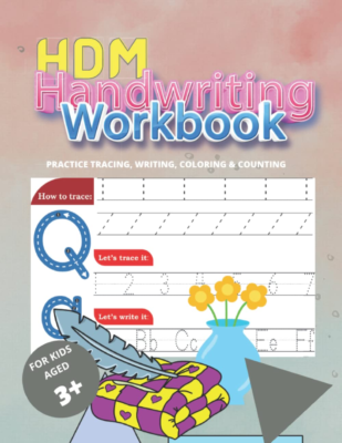 HDM Trace Write and Color Workbook: Practice Workbook for Kids with Pencil Control, Line Tracing, Letters, Objects and More