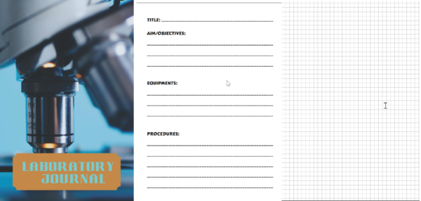 Laboratory Tech Notebook Journal