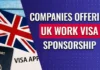 What Companies Sponsor Work Visas in U.K.?